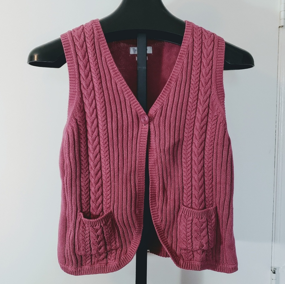 Van Heusen Womens Magenta Vest